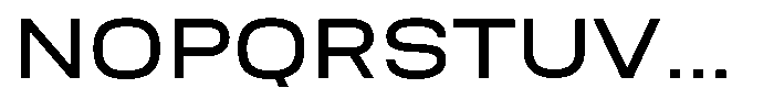 Nope Medium Wide Font UPPERCASE