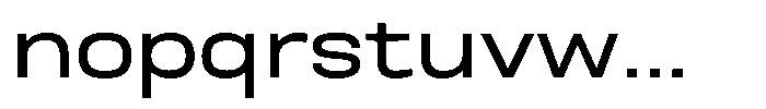 Nope Medium Wide Font LOWERCASE