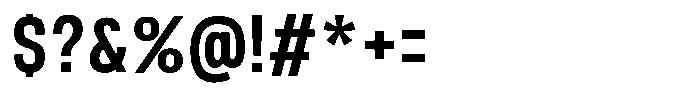 Nope Semi Bold Condensed Font OTHER CHARS