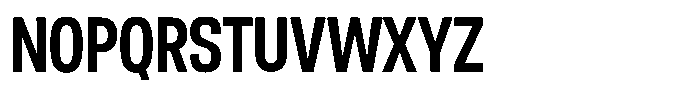 Nope Semi Bold Condensed Font UPPERCASE