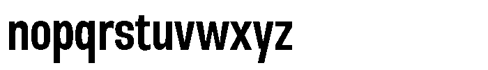 Nope Semi Bold Condensed Font LOWERCASE
