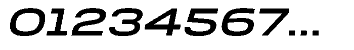 Nope Semi Bold Expanded Italic Font OTHER CHARS