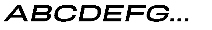 Nope Semi Bold Expanded Italic Font UPPERCASE