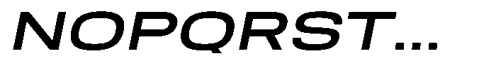 Nope Semi Bold Expanded Italic Font UPPERCASE