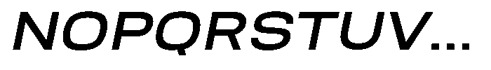 Nope Semi Bold Wide Italic Font UPPERCASE