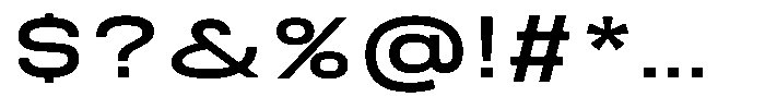 Nope Semi Bold Wide Font OTHER CHARS