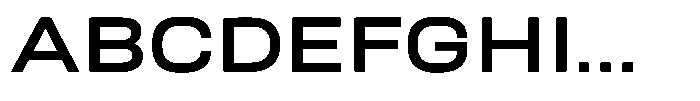 Nope Semi Bold Wide Font UPPERCASE