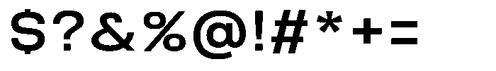Nope Semi Bold Font OTHER CHARS