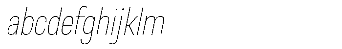 Nope Thin Condensed Italic FONT