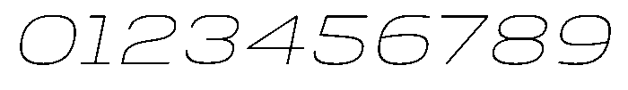 Nope Thin Expanded Italic Font OTHER CHARS