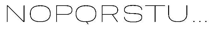 Nope Thin Expanded Font UPPERCASE