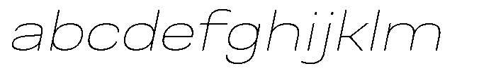 Nope Thin Wide Italic FONT
