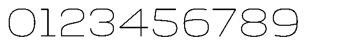 Nope Thin Wide Font OTHER CHARS