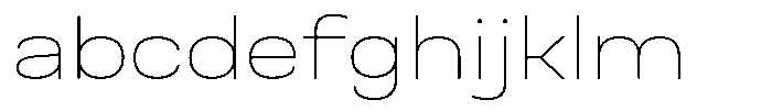 Nope Thin Wide FONT