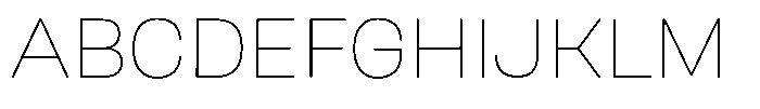 Nope Thin Font UPPERCASE