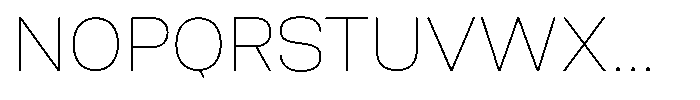 Nope Thin Font UPPERCASE