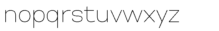 Nope Thin Font LOWERCASE