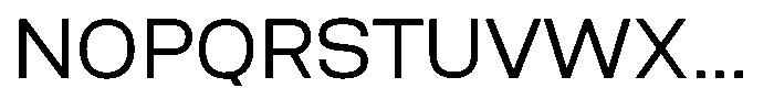 Nope VR Regular Font UPPERCASE