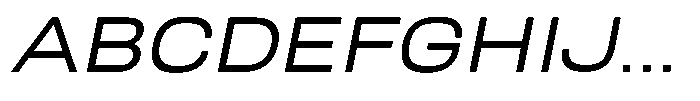 Nope Wide Italic Font UPPERCASE