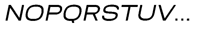 Nope Wide Italic Font UPPERCASE