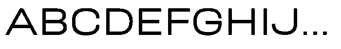 Nope Wide Font UPPERCASE