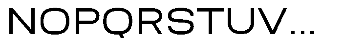 Nope Wide Font UPPERCASE