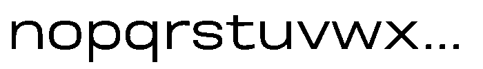 Nope Wide Font LOWERCASE
