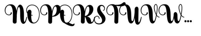 Nophia Script Font UPPERCASE