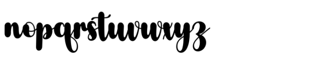 Nophia Script Font LOWERCASE