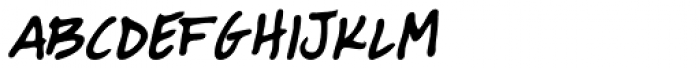 NorB Croquis Medium Italic Font LOWERCASE