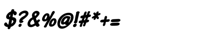 NorB Sketch Heavy Italic Font OTHER CHARS