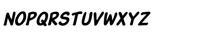 NorB Sketch Heavy Italic Font LOWERCASE