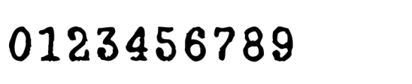 NorB Type Writer Roughen Regular Font OTHER CHARS