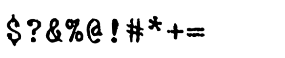 NorB Type Writer Roughen Regular Font OTHER CHARS