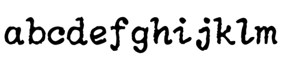 NorB Type Writer Roughen Regular FONT