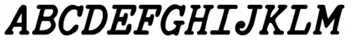 NorB TypeWriter Bold Italic Font UPPERCASE