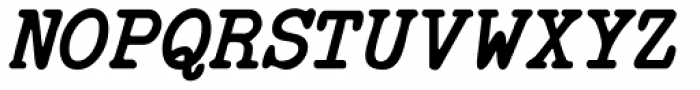 NorB TypeWriter Bold Italic Font UPPERCASE