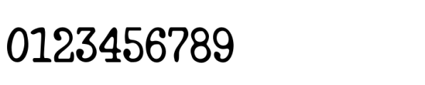 NorB TypeWriter Light Font OTHER CHARS