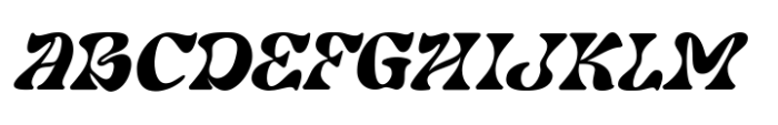 Noradya Italic Font UPPERCASE