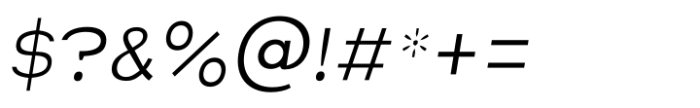 Nord Display Light Italic Font OTHER CHARS
