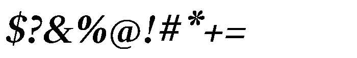 Nordel Italic Semi Bold Font OTHER CHARS