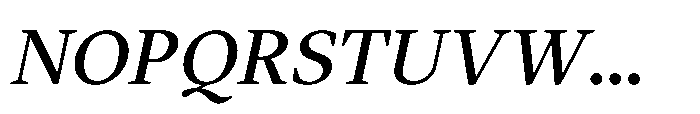 Nordel Italic Semi Bold Font UPPERCASE