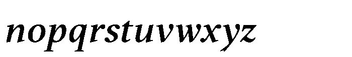 Nordel Italic Semi Bold Font LOWERCASE