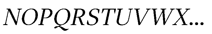 Nordel Italic Font UPPERCASE