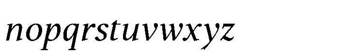 Nordel Italic Font LOWERCASE