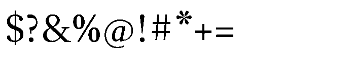 Nordel Regular Font OTHER CHARS