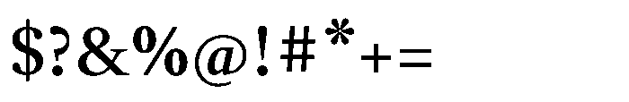 Nordel Semibold Font OTHER CHARS