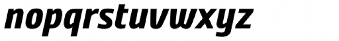 Nordic Narrow Pro ExtraBold Italic Font LOWERCASE