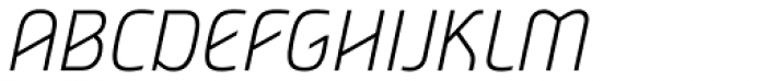 Nordic Narrow Pro ExtraLight Italic Font UPPERCASE