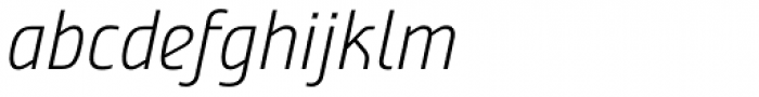 Nordic Narrow Pro ExtraLight Italic Font LOWERCASE